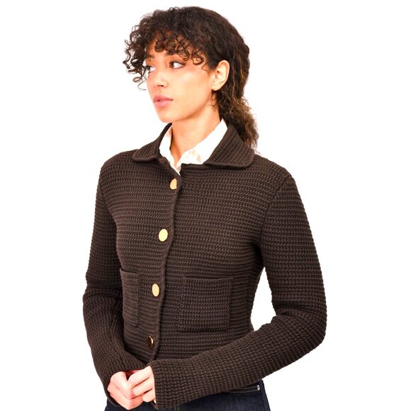 BOTTEGA VENETA CROCHET STRETCHY JACKET SIZE  L  NEW - Picture 7 of 15